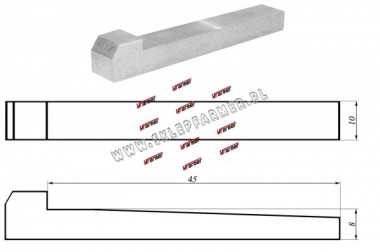 KLIN NOSKOWY 10.0X8.0X45.0 /DIN 6887/ 007614