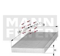 FILTR KABINOWY CUK2862 /MANN/
