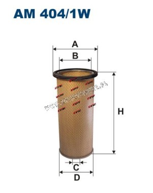 FILTR POWIETRZA AM404/1W /FILTRON/