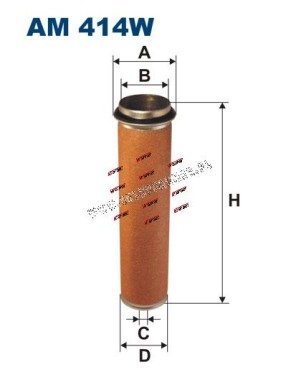 FILTR POWIETRZA AM414/W /FILTRON/