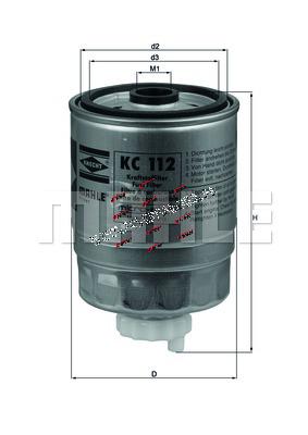 FILTR PALIWA KC112 /KNECHT/