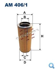 FILTR POWIETRZA AM406/1 /FILTRON/