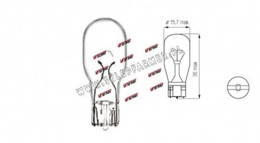 ARWKA 12V 16W /T15/ W2,1x9,5d