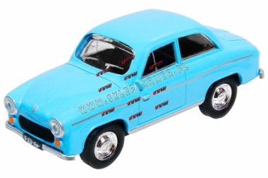 ZABAWKA 1:43 SAMOCHD SYRENA 104 NIEBIES PIAS. PRL