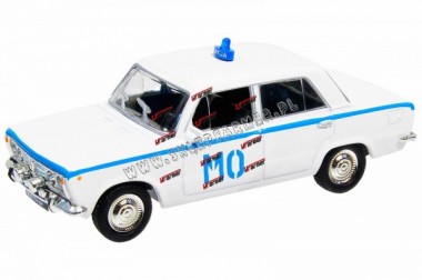 ZABAWKA 1:43 SAMOCHD FIAT 125P MILICJA PRL