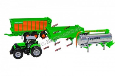 ZABAWKA 1:87 CIGNIK DEUTZ Z PRZYCZEP 1848 SIKU