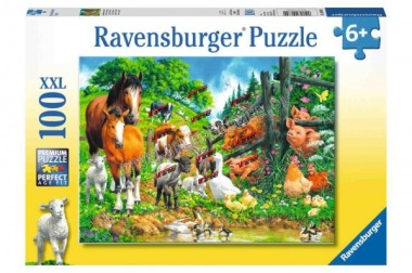 ZABAWKA PUZZLE 100EL ZWIERZTA 106899 RAVENS