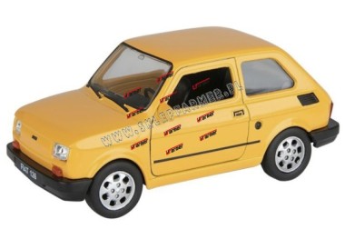 ZABAWKA 1:34 SAMOCHD FIAT 126P POMARACZOWY PRL