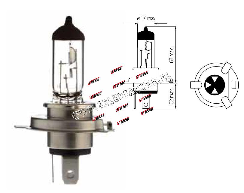 ŻARÓWKA H4 12V 100/90W /P43T/