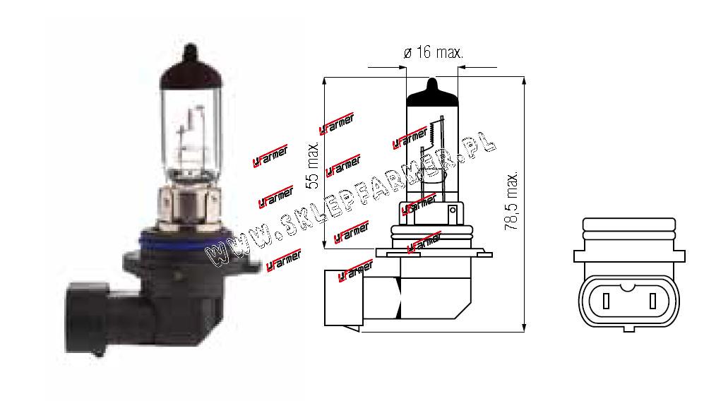 ŻARÓWKA HB4 12V 51W /P22D/