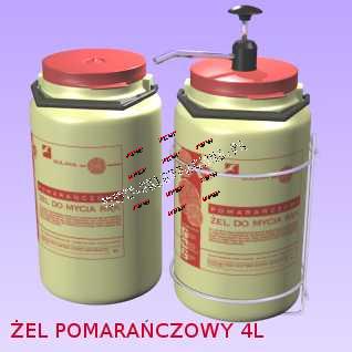 ŻEL DO MYCIA RĄK /POMARAŃCZOWY/ 4.0L.