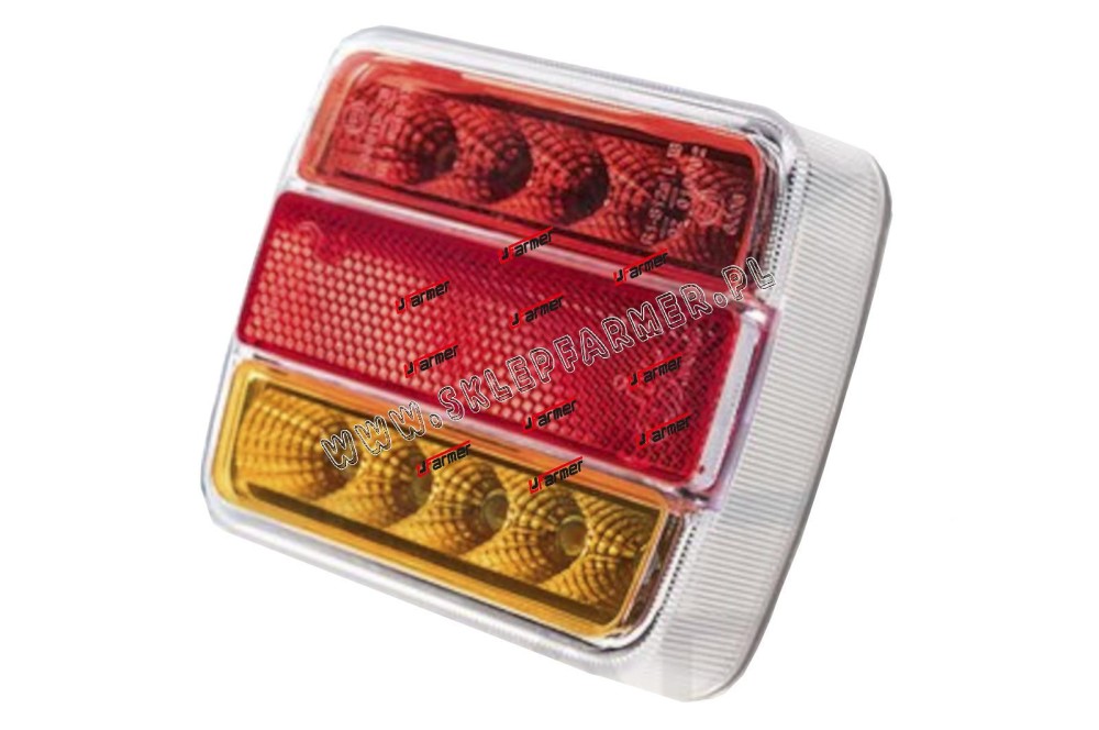 LAMPA TYL. BIAŁO-CZERWONA L1070-AL /LED/