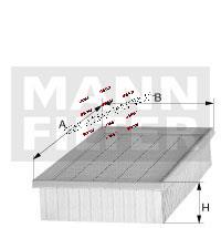FILTR POWIETRZA C37153 /MANN/