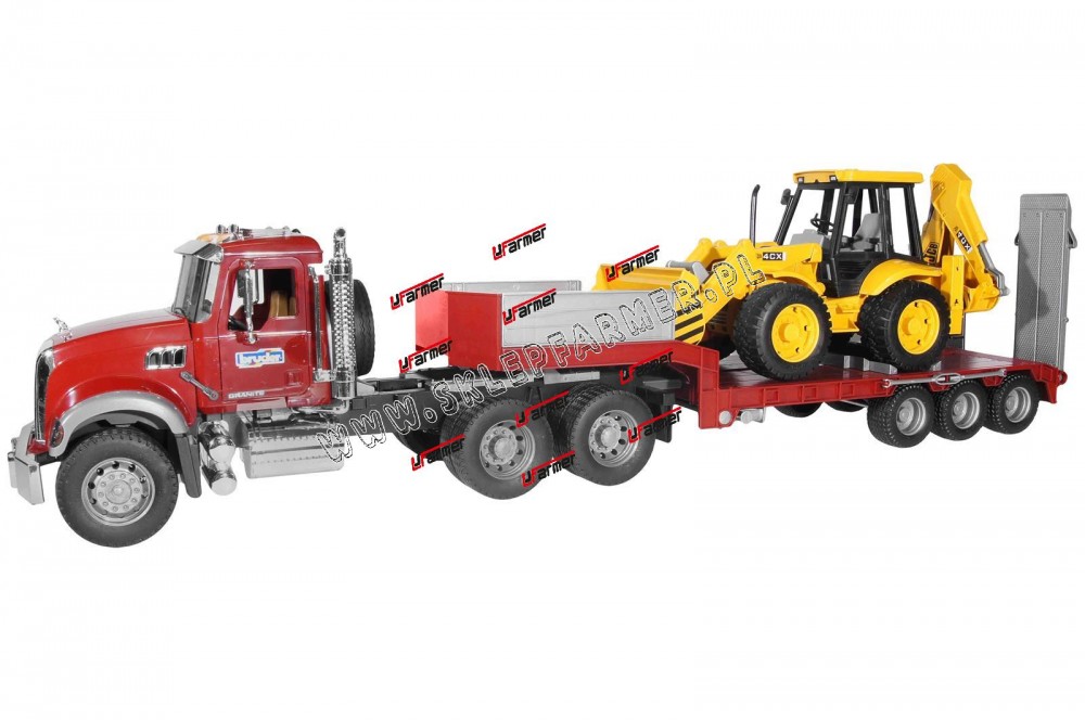 ZABAWKA 1:16 CIĘŻARÓWKA MACK Z NACZ.I ŁAD 02813 BR
