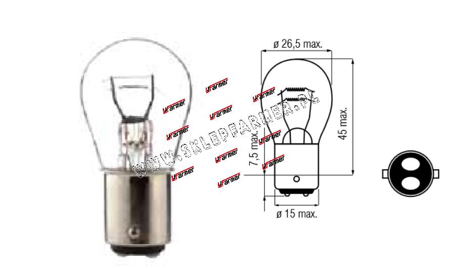 ARWKA 12V 21/5W /BA15D/ 