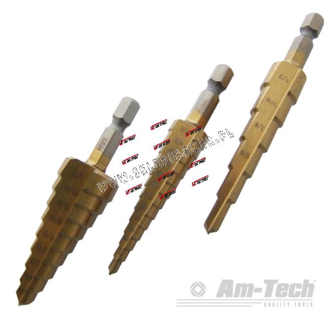 ZESTAW WIERTE STOPNIOWYCH AM-TECH