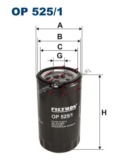 FILTR OLEJU OP525/1 /FILTRON/