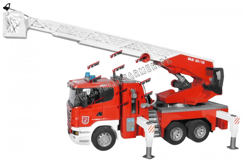 ZABAWKA 1:16 WÓZ STRAŻACKI SCANIA 03590 BRUDER