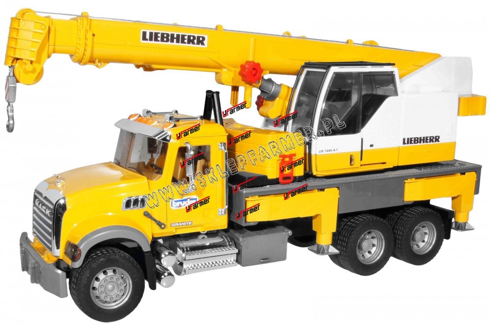 ZABAWKA 1:16 SAMOCHÓD DŹWIG MACK 02818 BRUDER