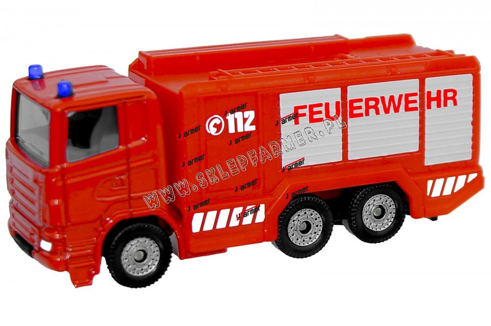 ZABAWKA 1:87 WÓZ STRAŻACKI Z POMPĄ 1034 SIKU
