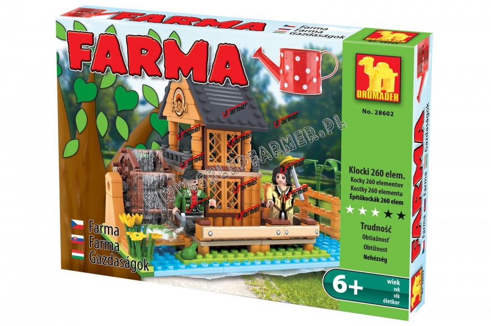ZABAWKA KLOCKI FARMA 260EL. 28602 DROMADER