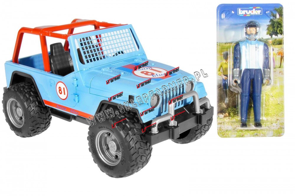 ZABAWKA 1:16 JEEP CROSS BLUE 02541 BRUDER