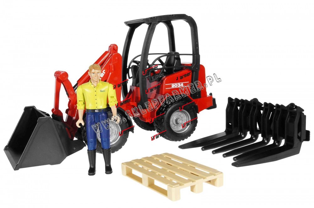 ZABAWKA 1:16 ŁADOWACZ SCHAFFER Z AKC. 02191 BRUDER