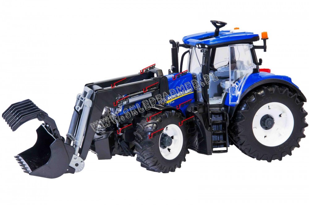 ZABAWKA 1:16 CIĄGNIK NH T7315 Z ŁAD. 03121 BRUDER