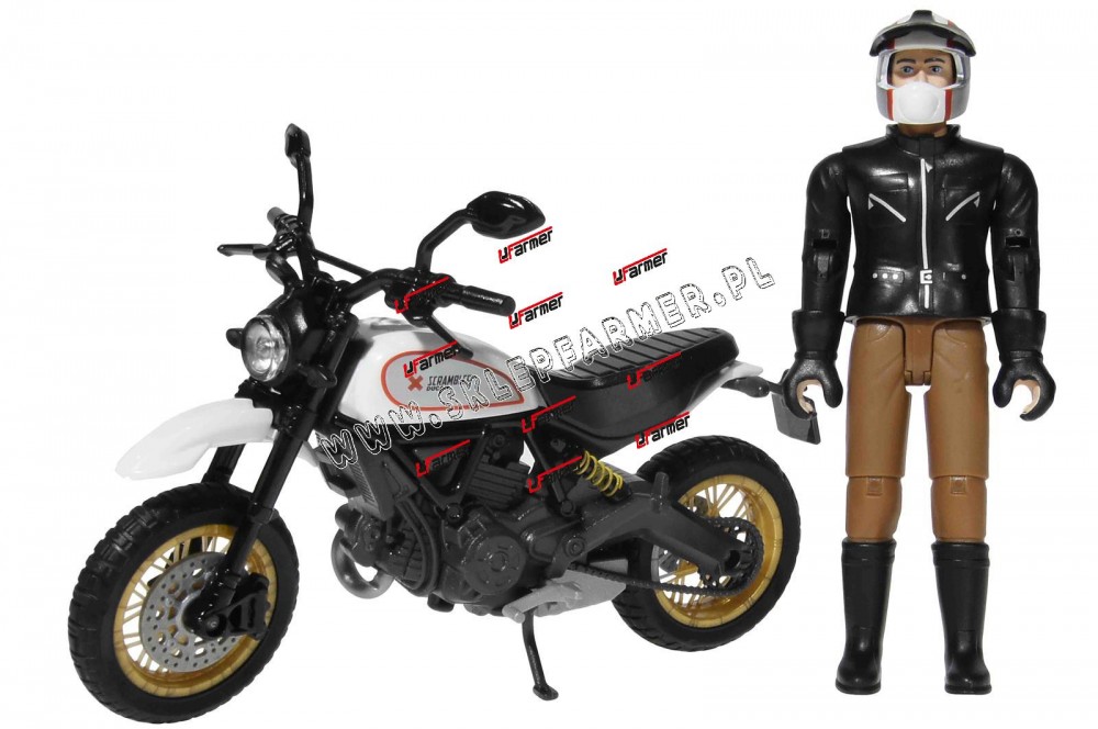 ZABAWKA 1:16 MOTOR DUCATI Z KIERO. 63051 BRUDER