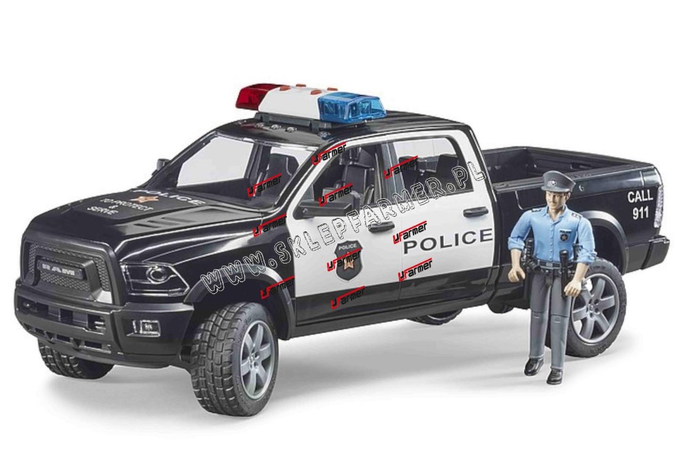ZABAWKA 1:16 SAMOCHÓD POLICJI Z FIG. 02505 BRUDER