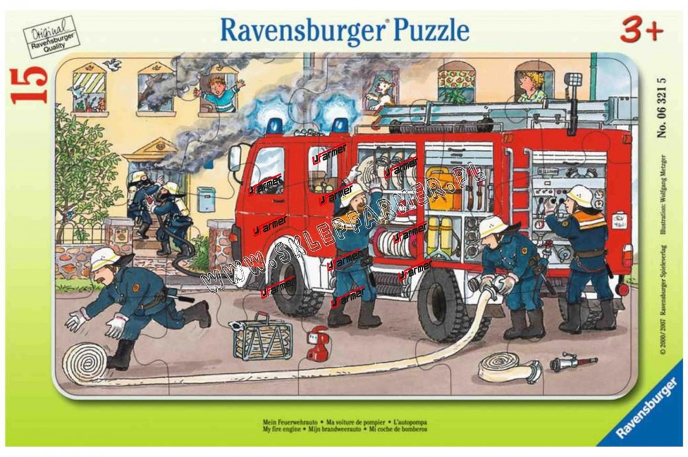 ZABAWKA PUZZLE 15EL STRAŻ POŻARNA 063215 RAVENS