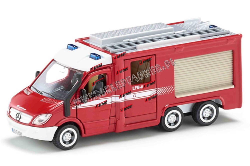 ZABAWKA 1:50 WÓZ STRAŻACKI MERC.SPR. 2113 SIKU
