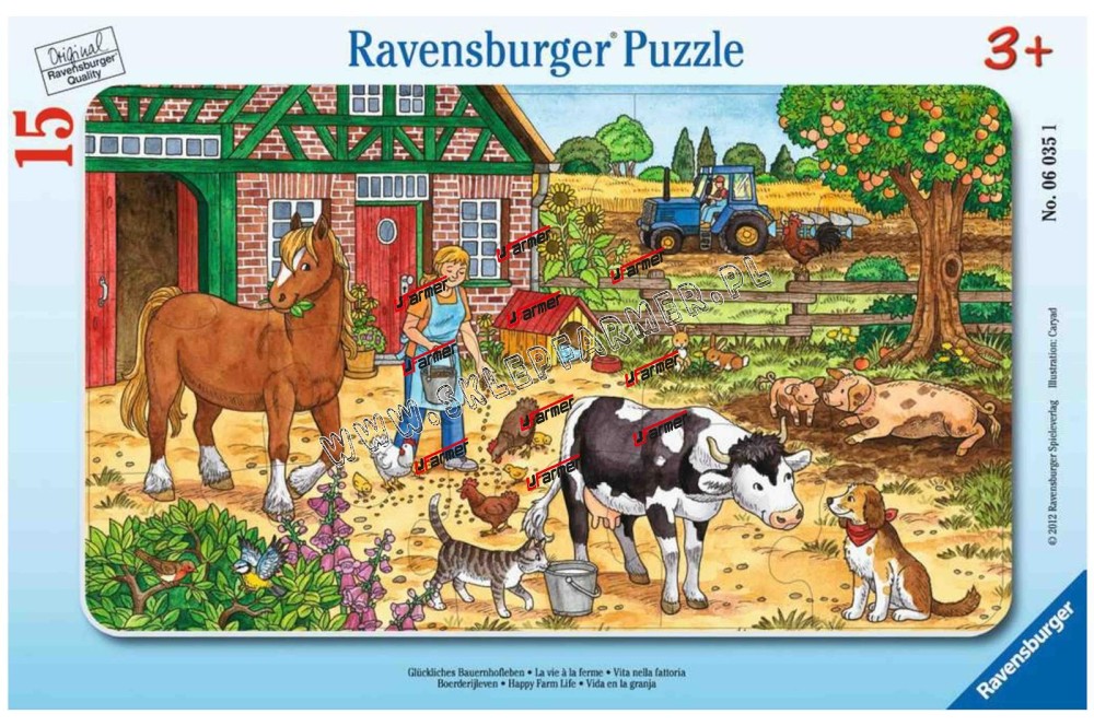 ZABAWKA PUZZLE 15EL YCIE NA FARMIE 060351 RAVENS