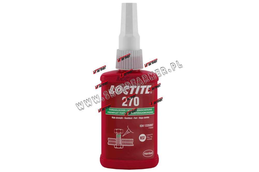 LOCTITE 270 DO GWINTÓW /TRUDNO DEMONT/ 10ML.