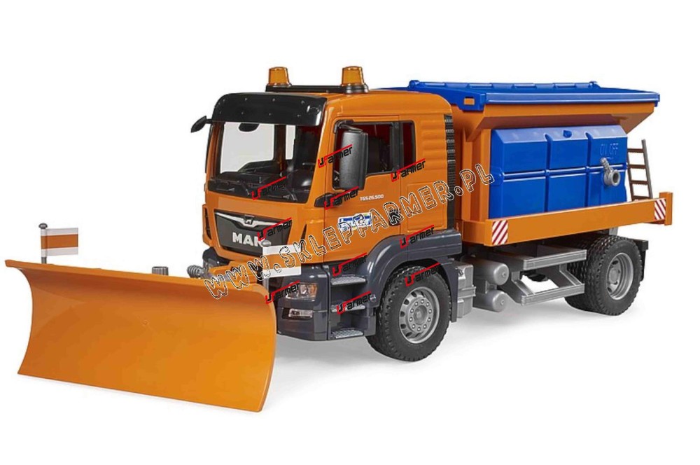 ZABAWKA 1:16 PŁUGOSOLARKA MAN TGS 03785 BRUDER